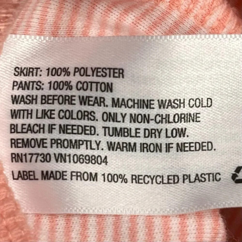 Peach Colored Outfit   ISAAC MIZRAHI Dress   Cloud Island Leggings  Sz 6-9m   EU